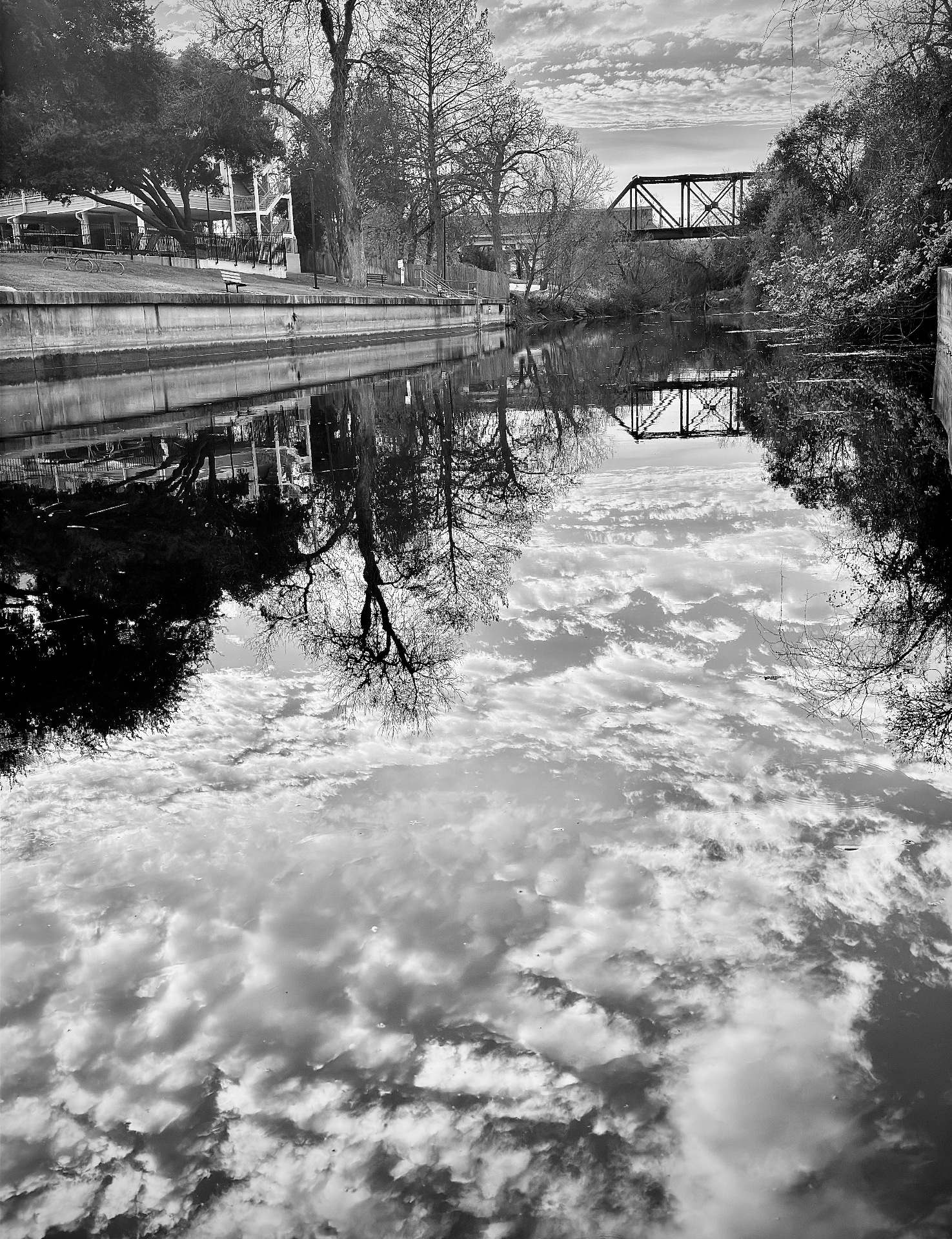 Comal River Cloud Reflection