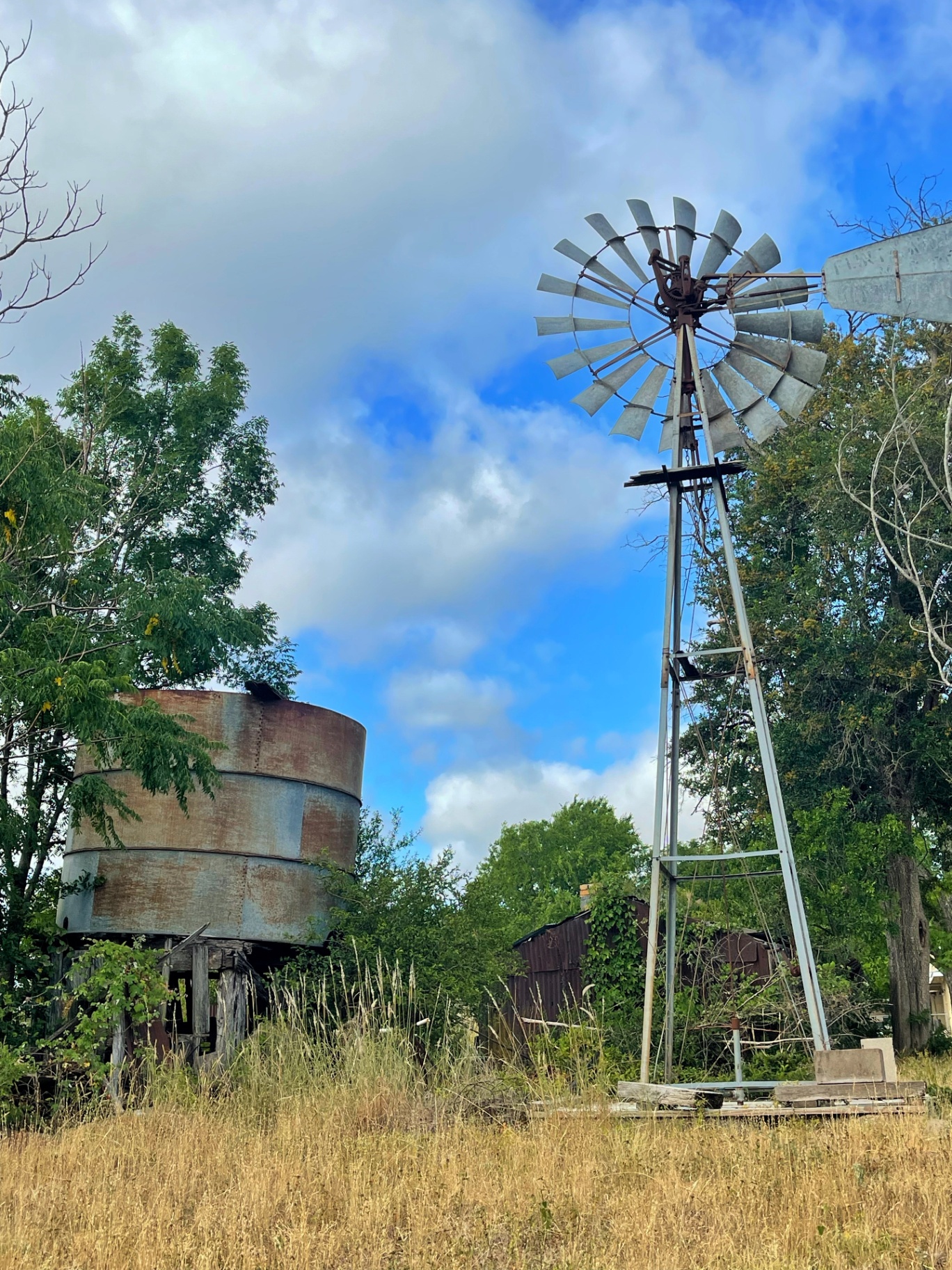 Windmill & Rusted Cistern