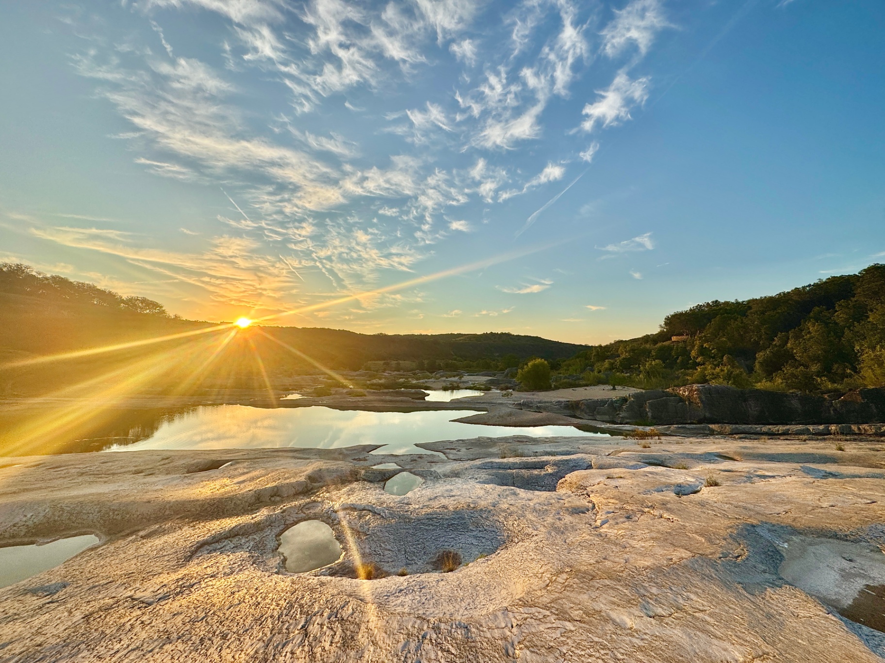 Sunrise Over Pedernales Falls