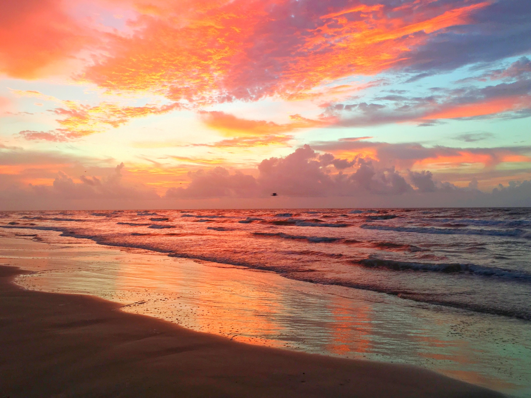Fire Sky Over Port Aransas