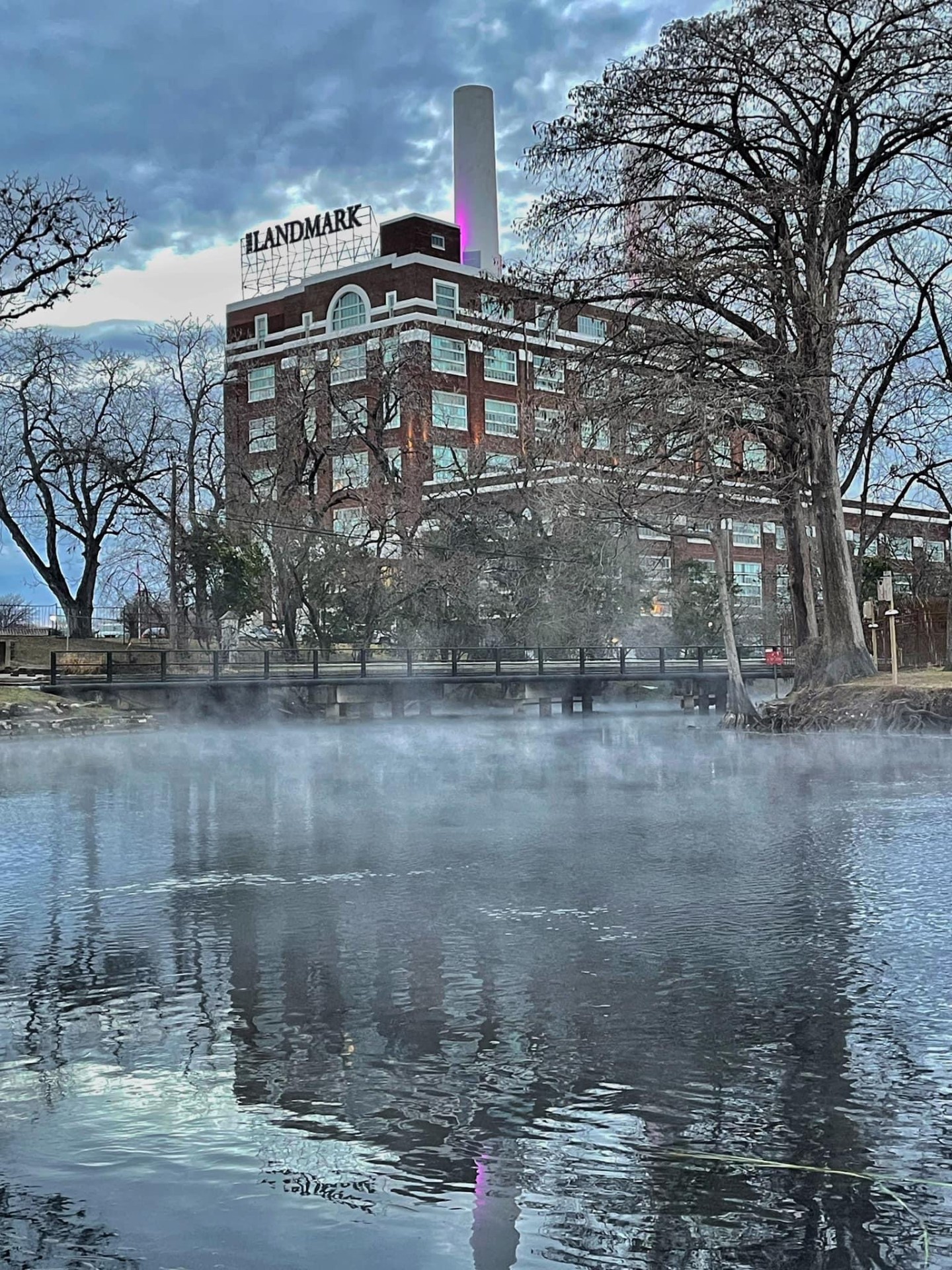 Landmark Lofts in Winter Fog
