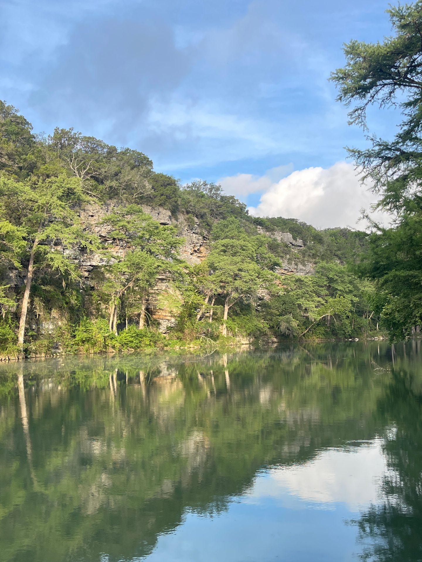 Limestone Cliffs Reflection