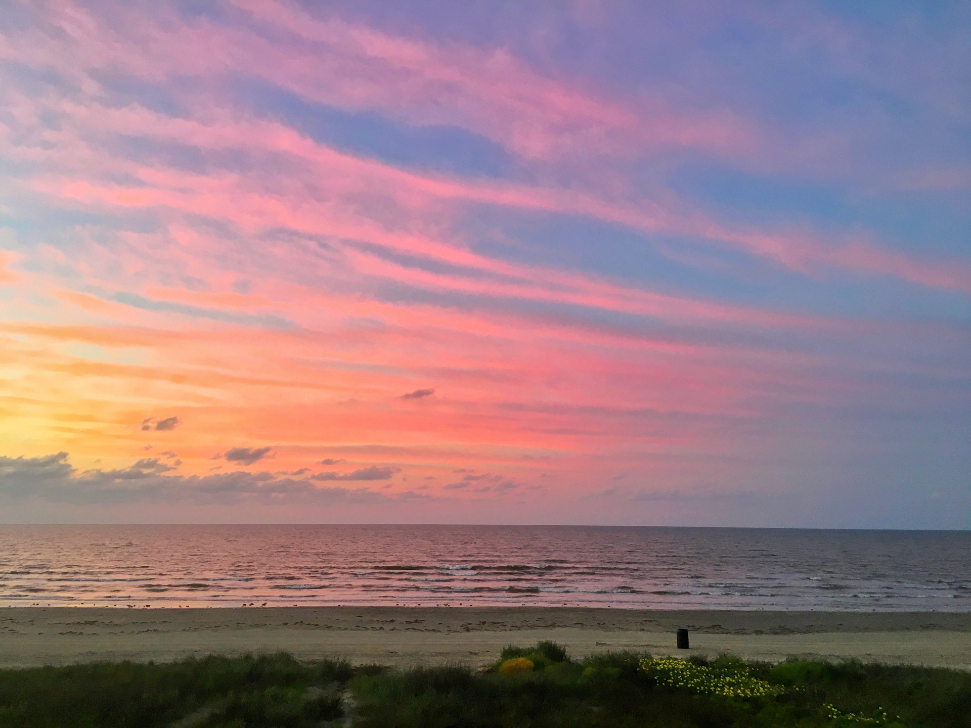 Cotton-Candy Sky Over the Dunes