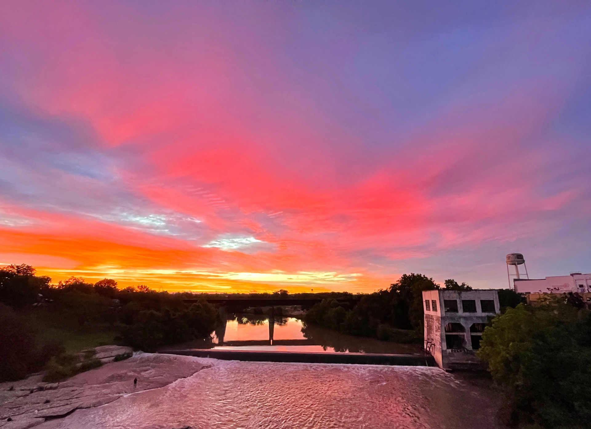 Fire Sky Over the Dam