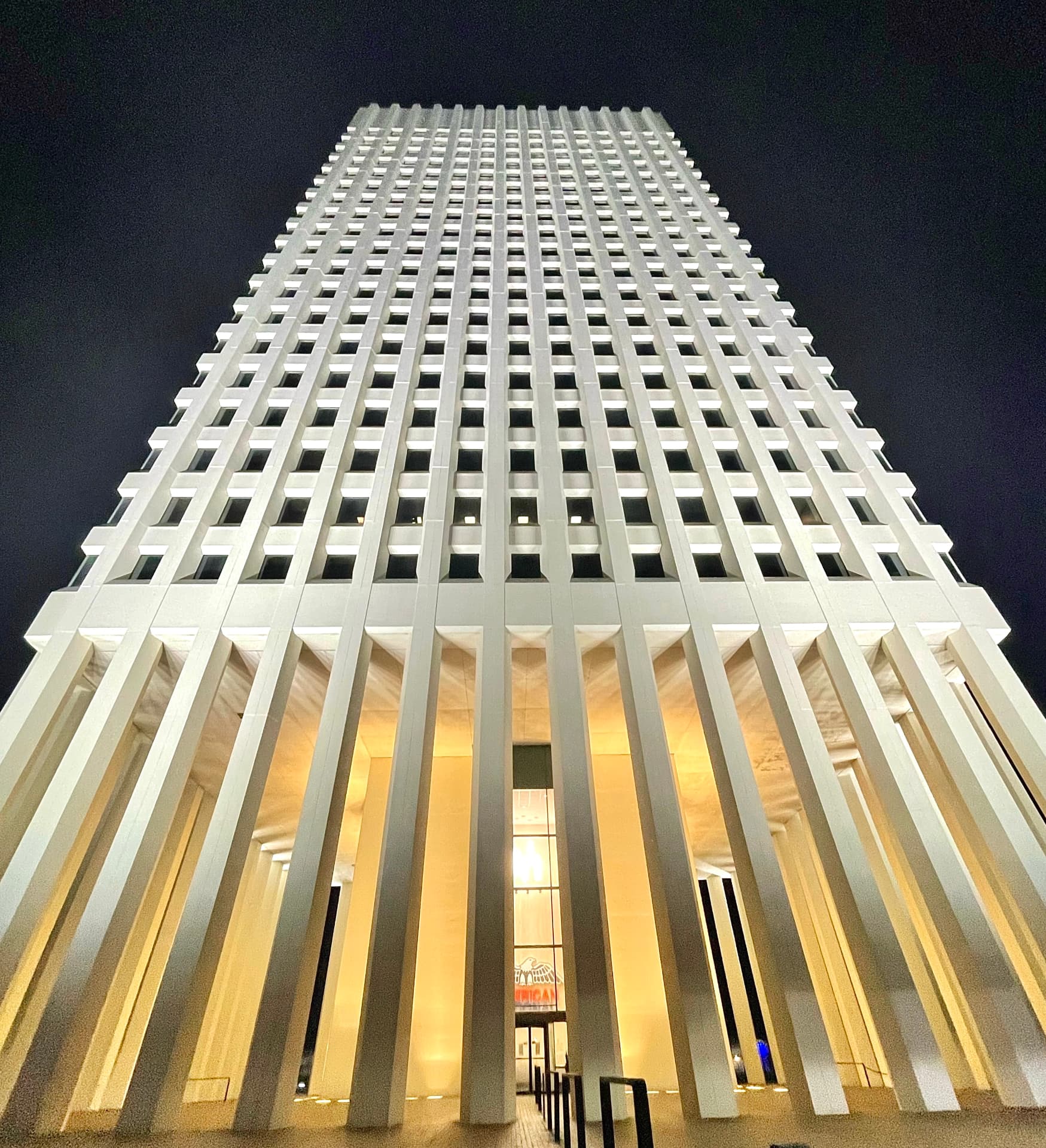 Moody Plaza at Night