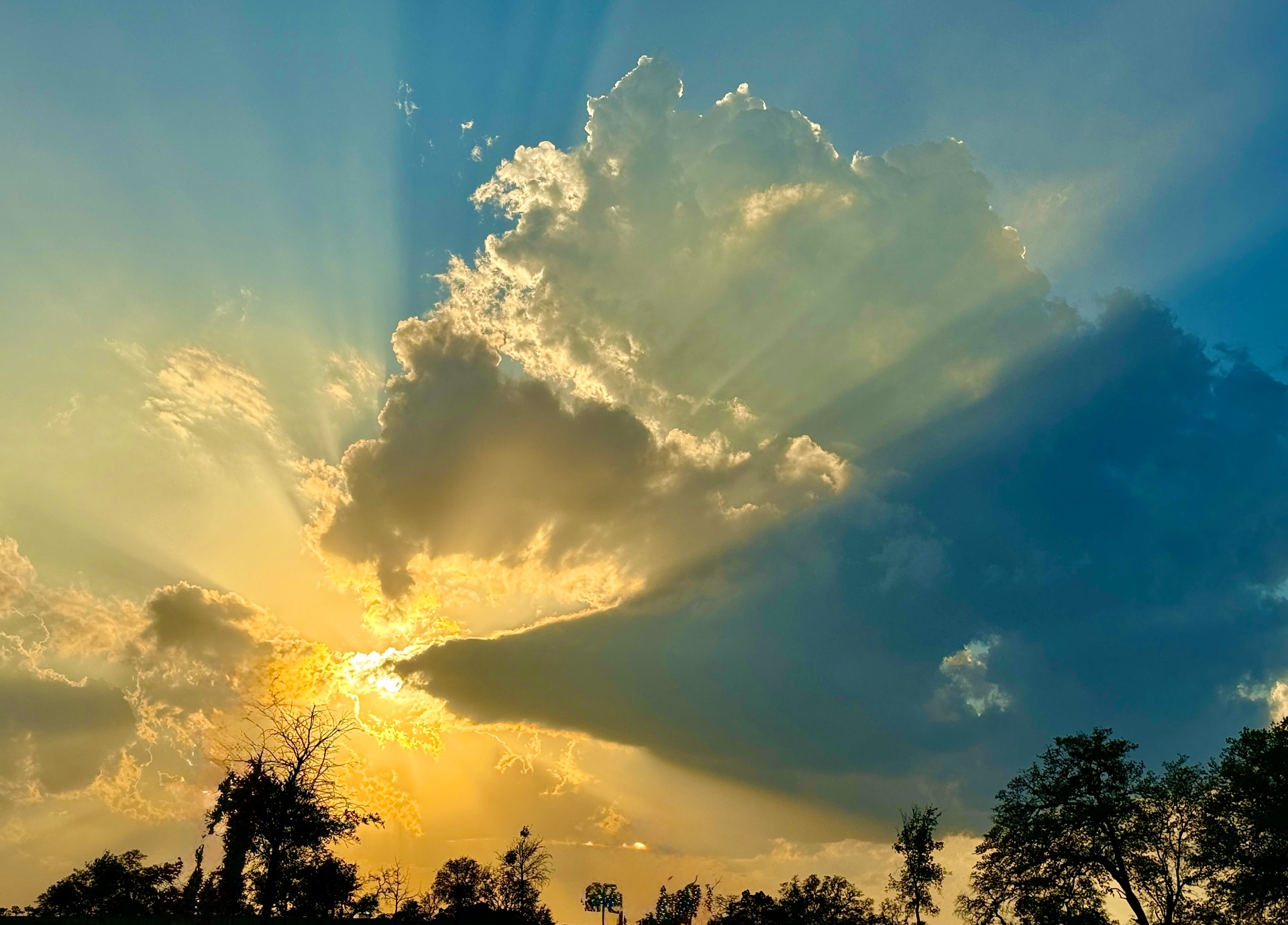 Sunbeams Through a Thundercloud