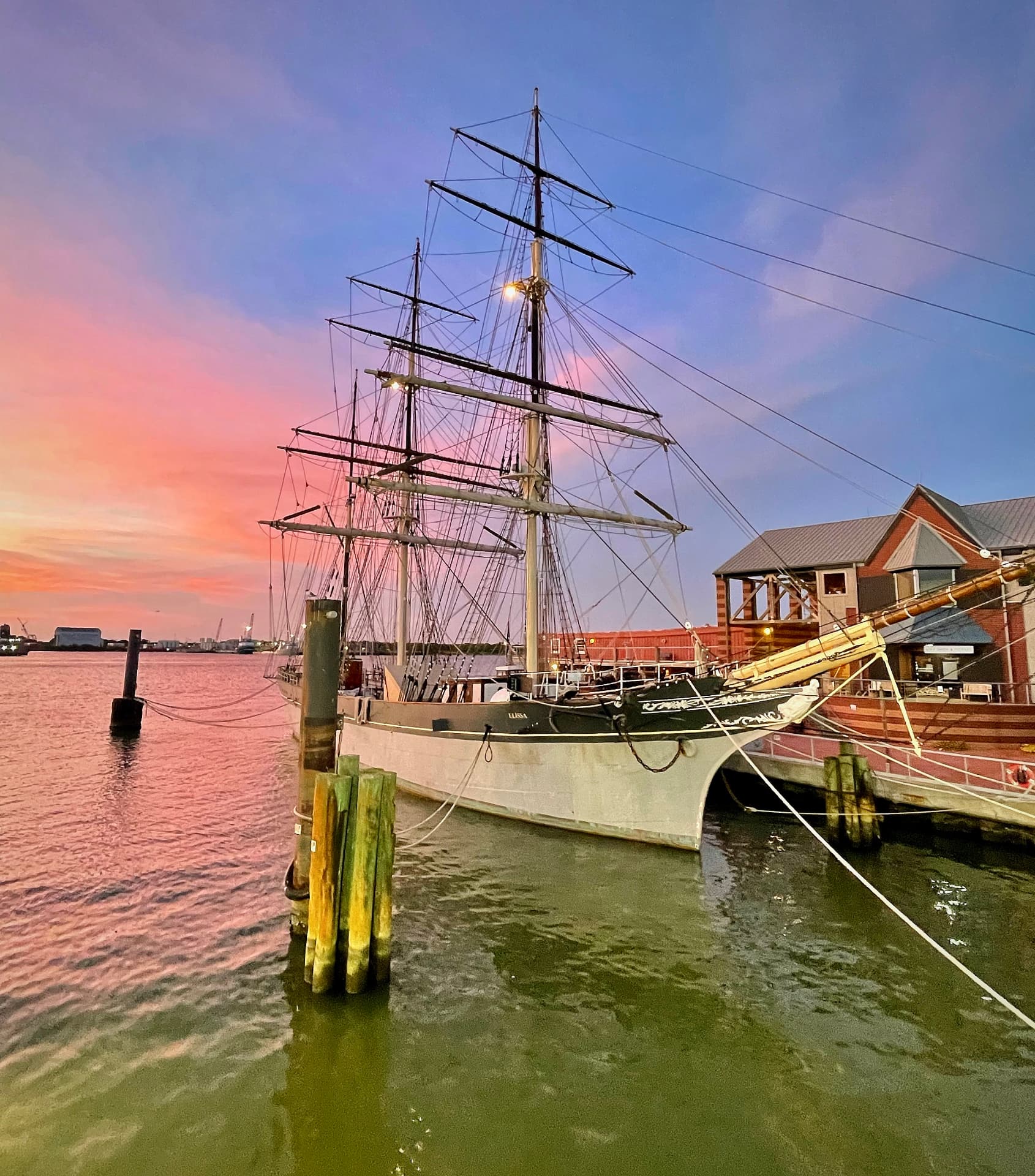 Tall Ship ELISSA at Sunset